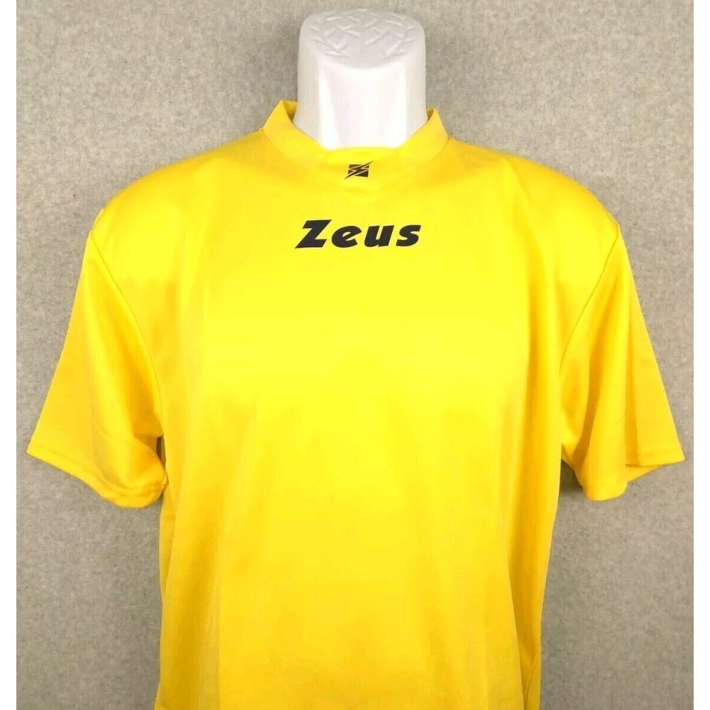 Zeus Veste Gli Dei Mens Activewear Shirt Medium Yellow